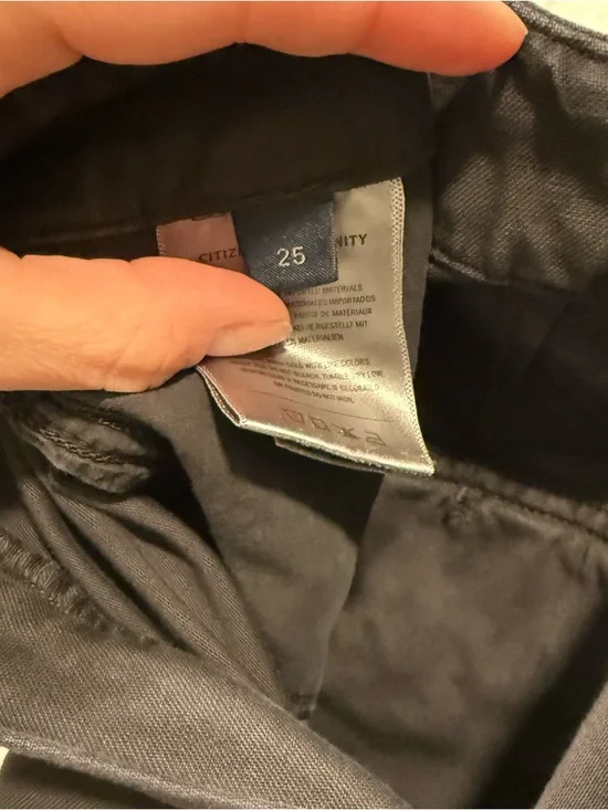 Citizens of Humanity Paloma Utility Trouser in dark charcoal/black Size 25 Tall - Picture 5 of 10